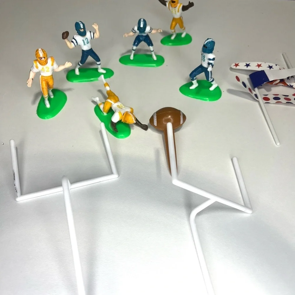 Football Touchdown Cake Topper  Decorating Set
